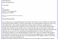 Character Reference Letter For A Mother 01 Best Letter intended for proportions 2480 X 3508