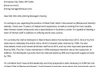 Chef Cover Letter Example Free Download Resume Genius intended for sizing 800 X 1132