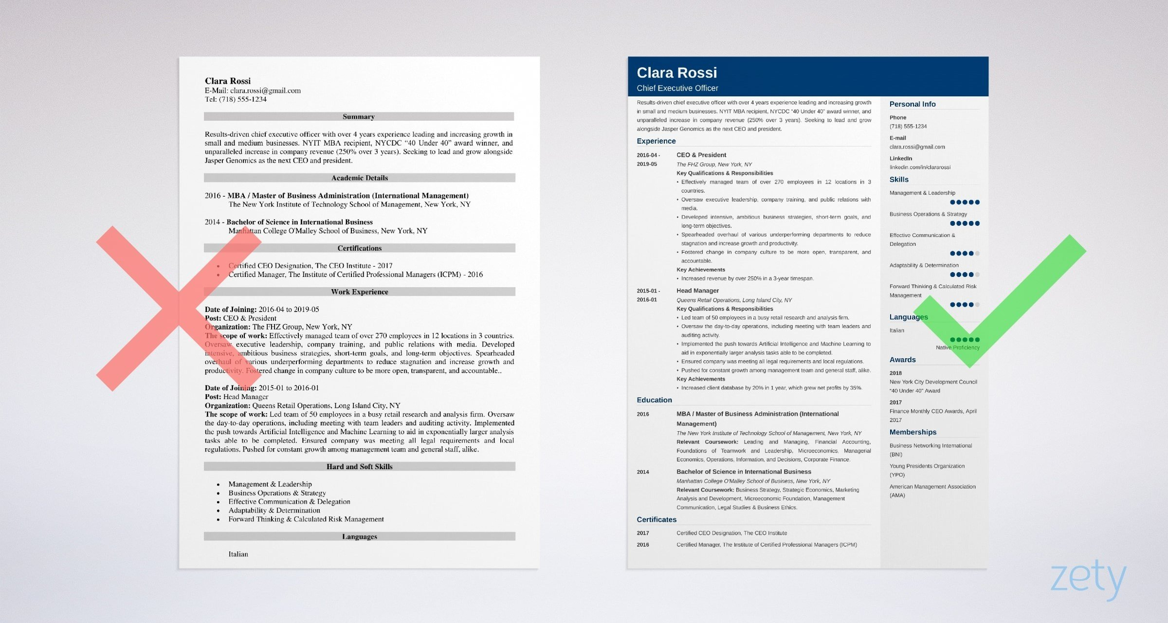 Chief Executive Officer Ceo Resume Examples 20 Tips inside measurements 2400 X 1280