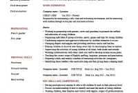 Child Care Cv Template Debandje with sizing 596 X 842