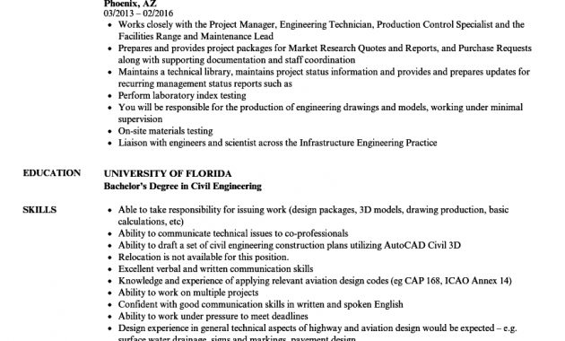 Civil Engineering Technician Resume Samples Velvet Jobs regarding proportions 860 X 1240