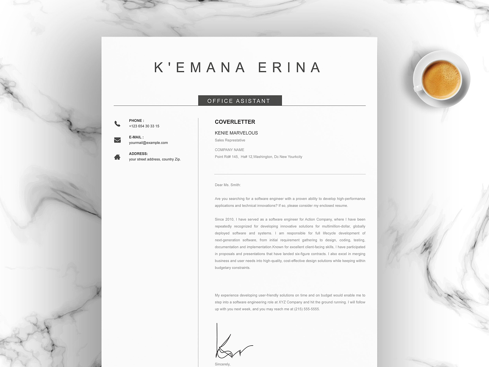 Clean Cv Template Curriculum Vitae Resume Templates On pertaining to size 1600 X 1200