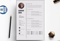 Clean Cv Template Design In Microsoft Word Docx File within measurements 1280 X 720