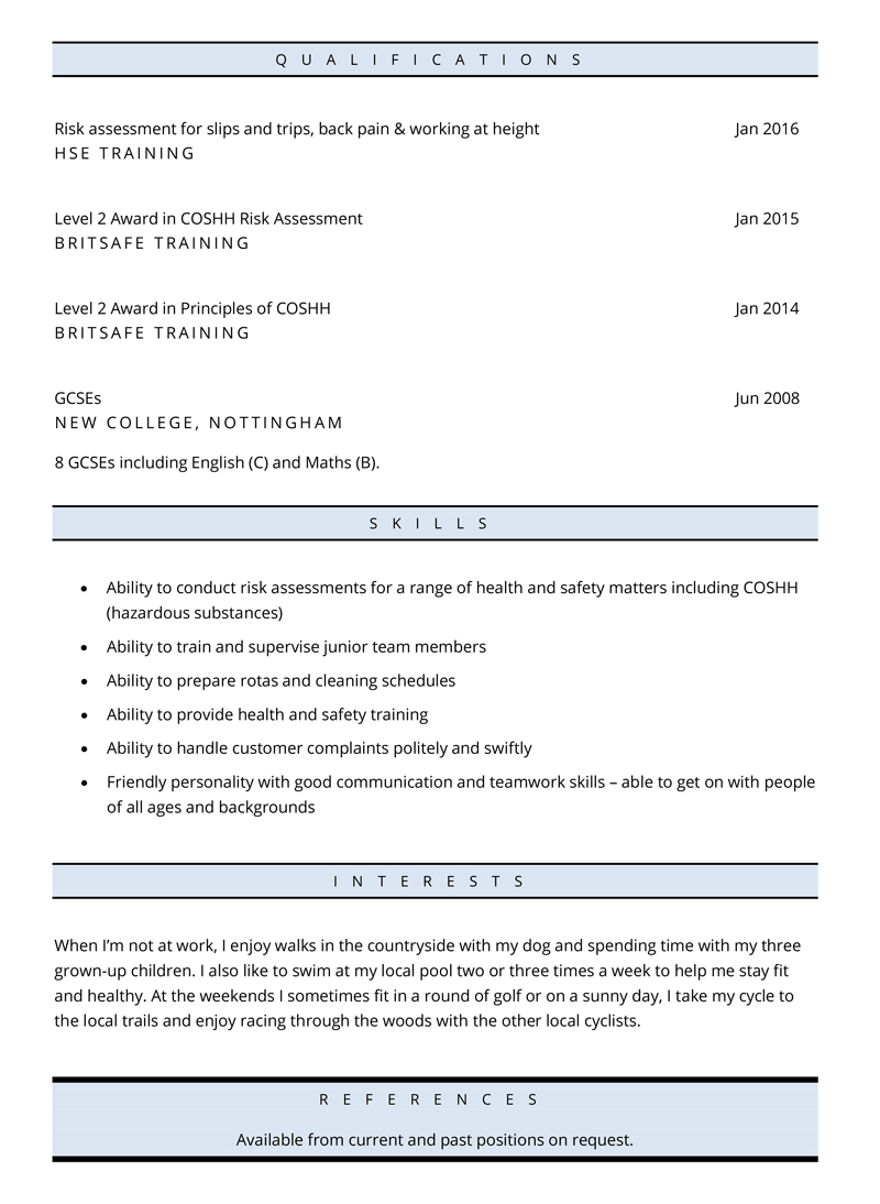 Cleaner Cv Template In Microsoft Word Free Download throughout measurements 800 X 1094