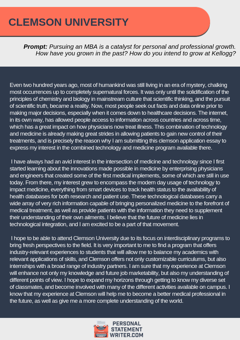 Clemson Application Essay Answer Improve Your Acceptance for measurements 794 X 1123