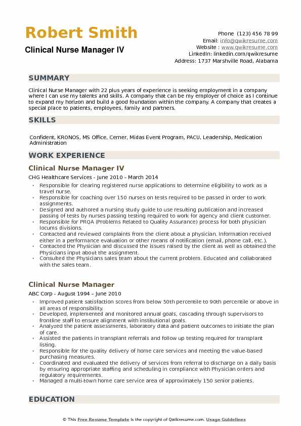Clinical Executive Resume Debandje with proportions 595 X 842