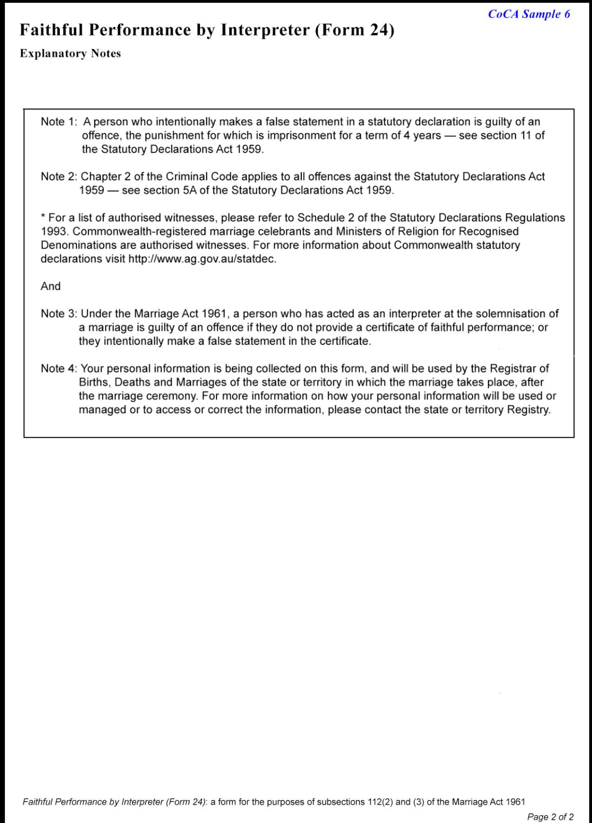 Coalition Of Celebrant Associations Coca Results From 10 with regard to proportions 1216 X 1692