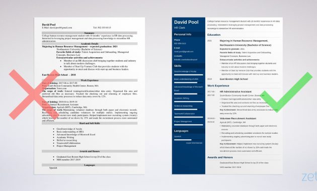 College Freshman Resume Template Guide 20 Examples in sizing 2400 X 1280