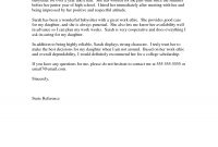 College Recommendation Letter Sample College for measurements 1275 X 1650