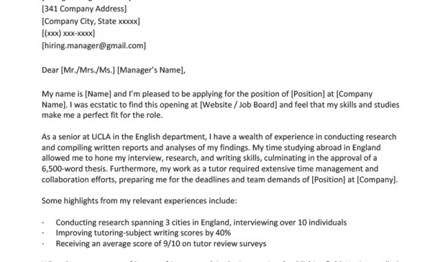 College Student Cover Letter Sample Resume Genius in dimensions 800 X 1132