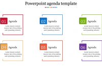 Colorful Powerpoint Agenda Template for size 1280 X 720