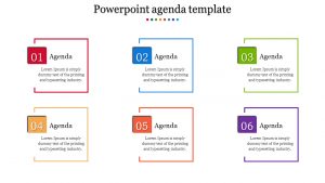 Colorful Powerpoint Agenda Template for size 1280 X 720