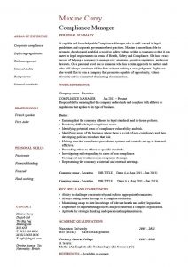 Compliance Manager Resume Manager Resume for measurements 801 X 1132