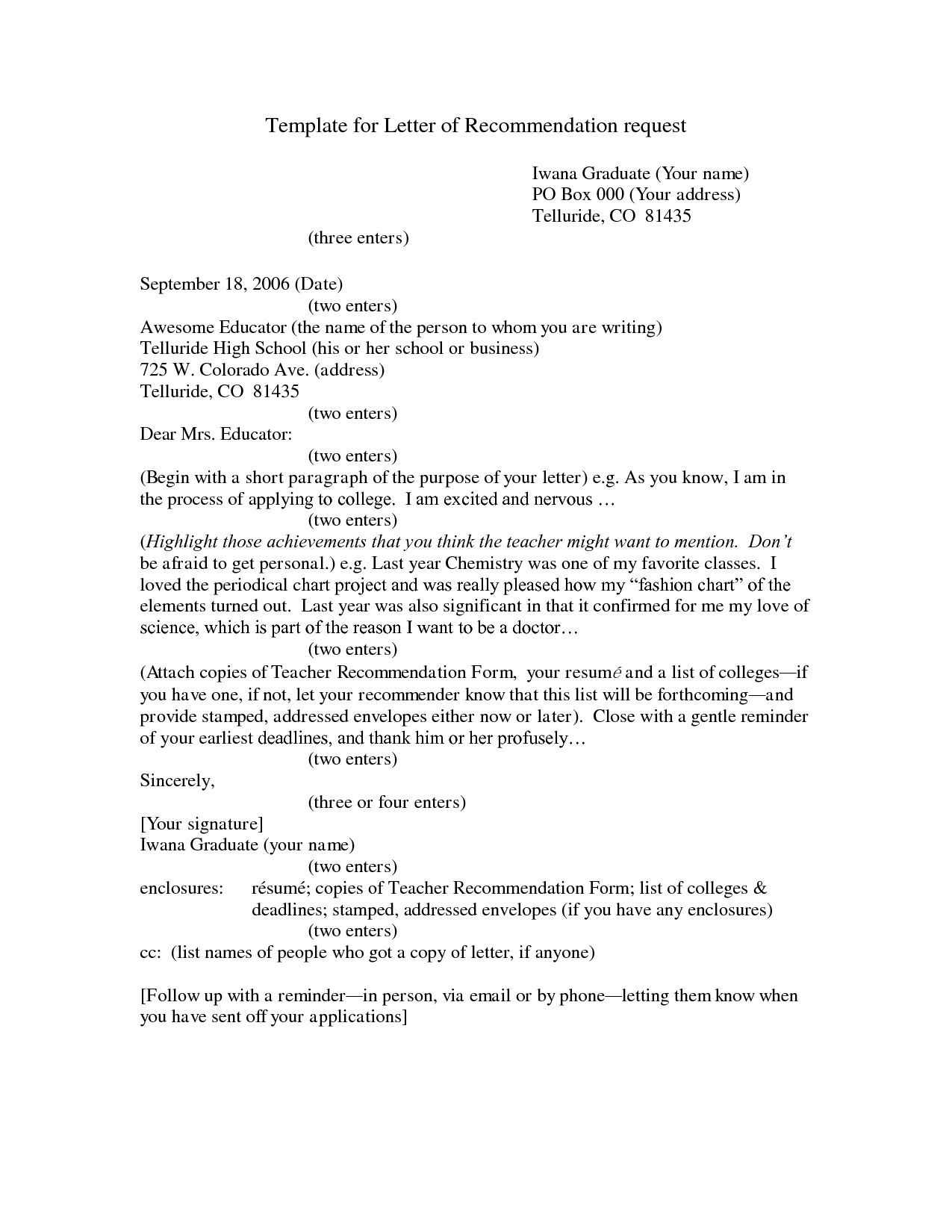 Computer Science Graduate School Recommendation Letter intended for proportions 1275 X 1650