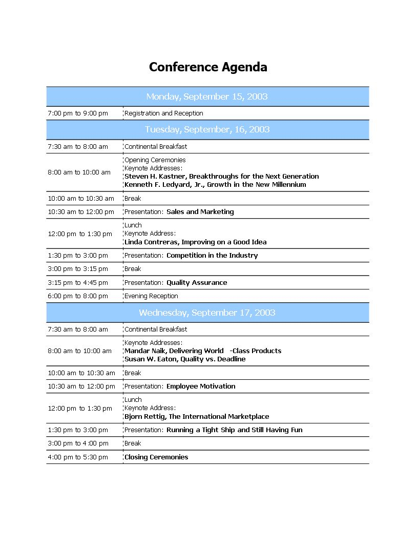 Conference Agenda Template Free Download Call Word Ppt within sizing 816 X 1056