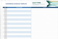 Conference Schedule Template Excel Template Free Download for proportions 1156 X 801