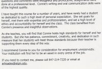 Connie Cave Letters Of Recommendation pertaining to sizing 750 X 1192