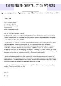 Construction Cover Letter Example Writing Tips Resume Genius regarding proportions 800 X 1132
