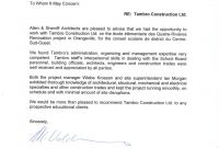 Construction Recommendation Letter Sample Debandje pertaining to dimensions 791 X 1024