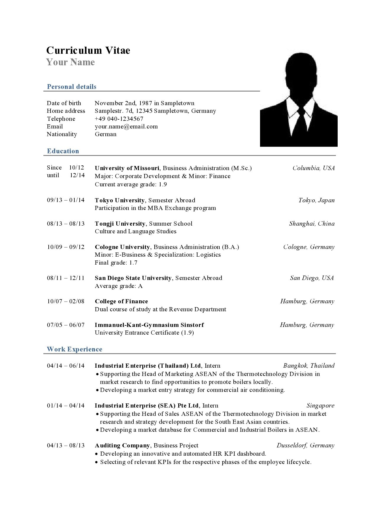 Consulting Cv Download Your Consulting Resume Template For regarding dimensions 1240 X 1754