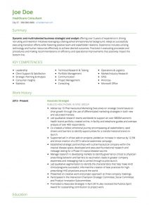 Consulting Cv Examples Templates Visualcv in measurements 800 X 1133