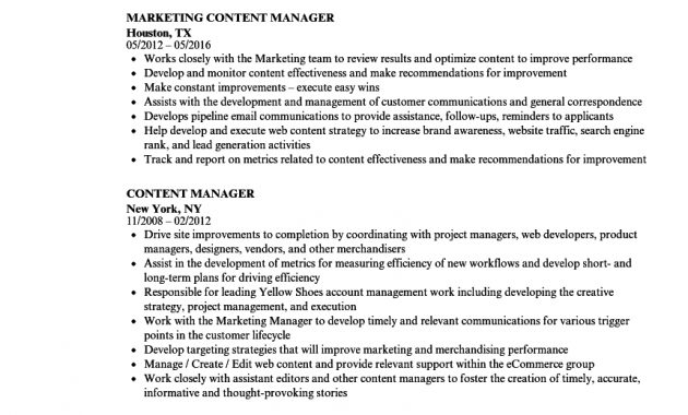 Content Manager Resume Samples Velvet Jobs with size 860 X 1240