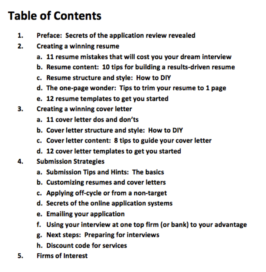 Contents Of Resume Debandje in size 902 X 920