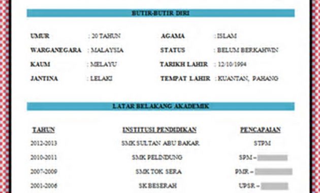 Contoh Resume Bahasa Melayu Yang Baik Pic Resume Format with regard to proportions 1692 X 1692