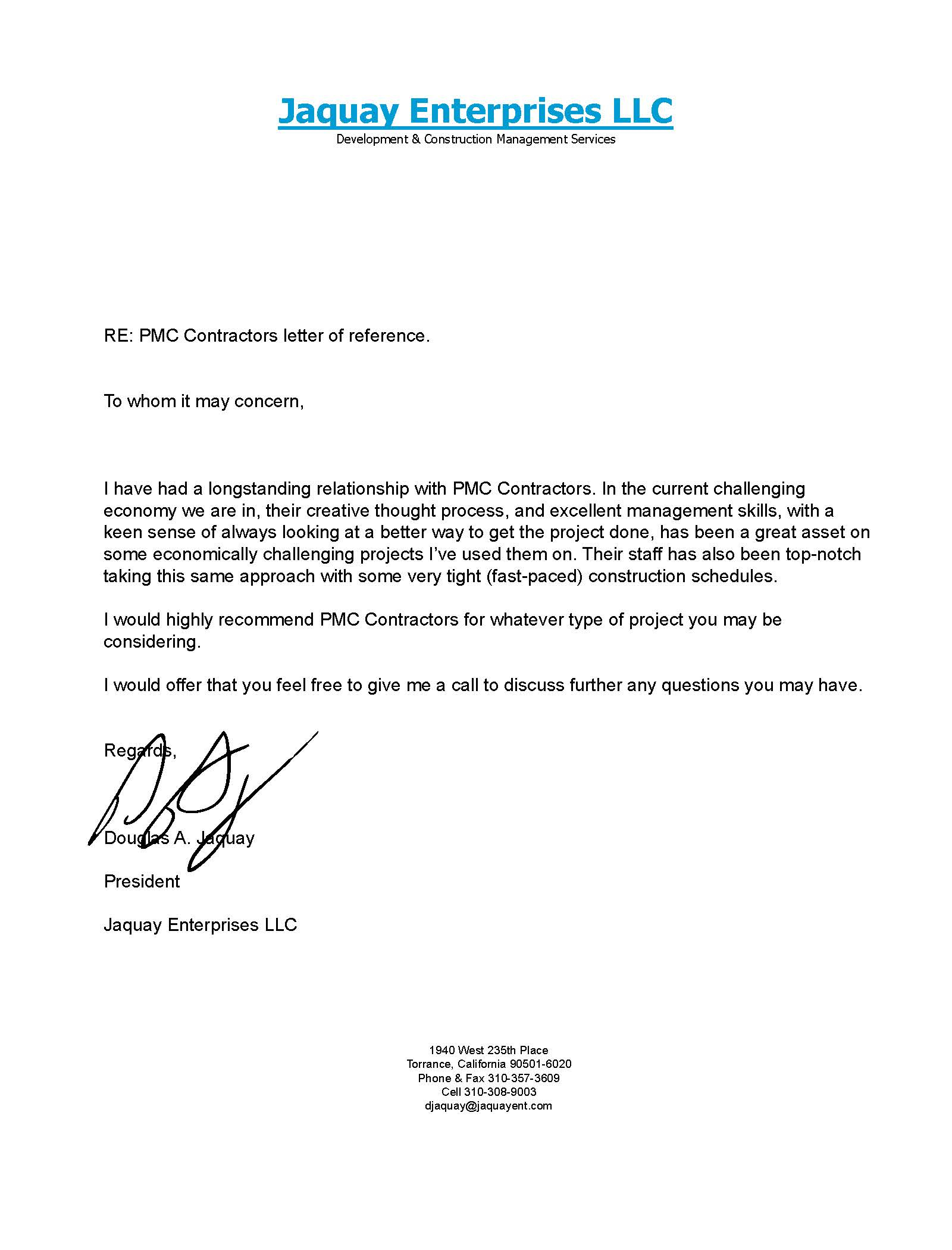 Letter Of Recommendation For Contractor License • Invitation Template Ideas 4431