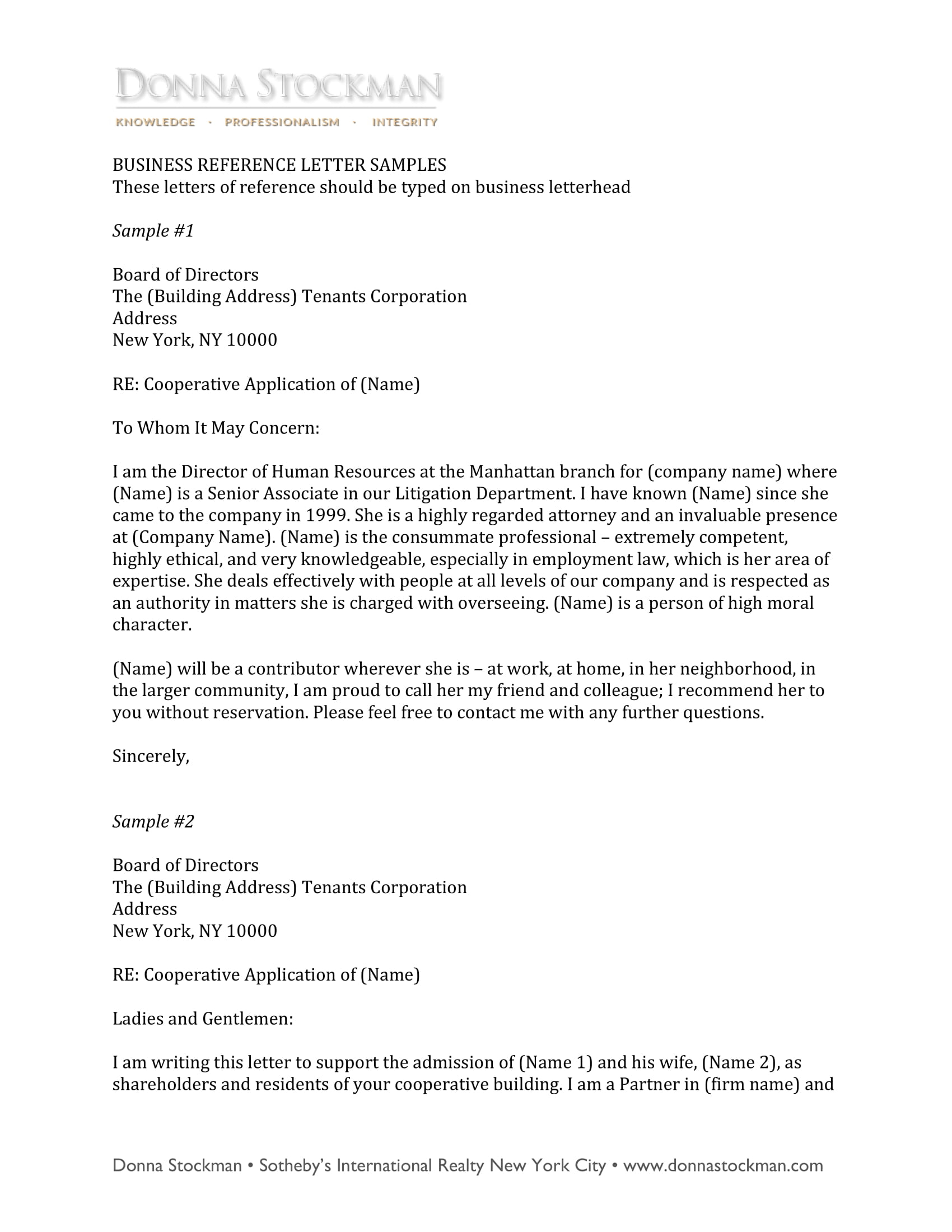 Sample Business Reference Letter For Co Op Invitation Template Ideas