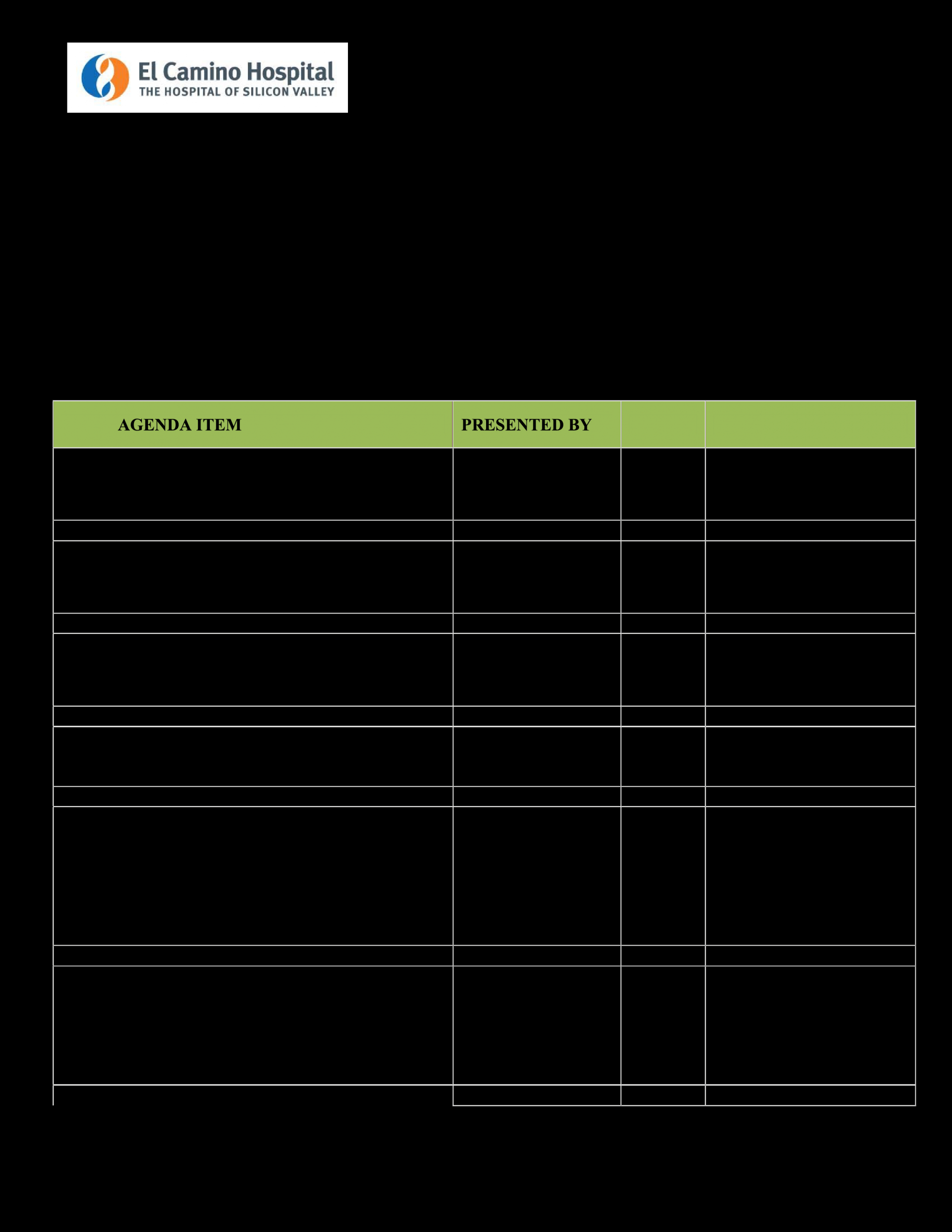 Corporate Meeting Agenda Format Templates At pertaining to proportions 2550 X 3300