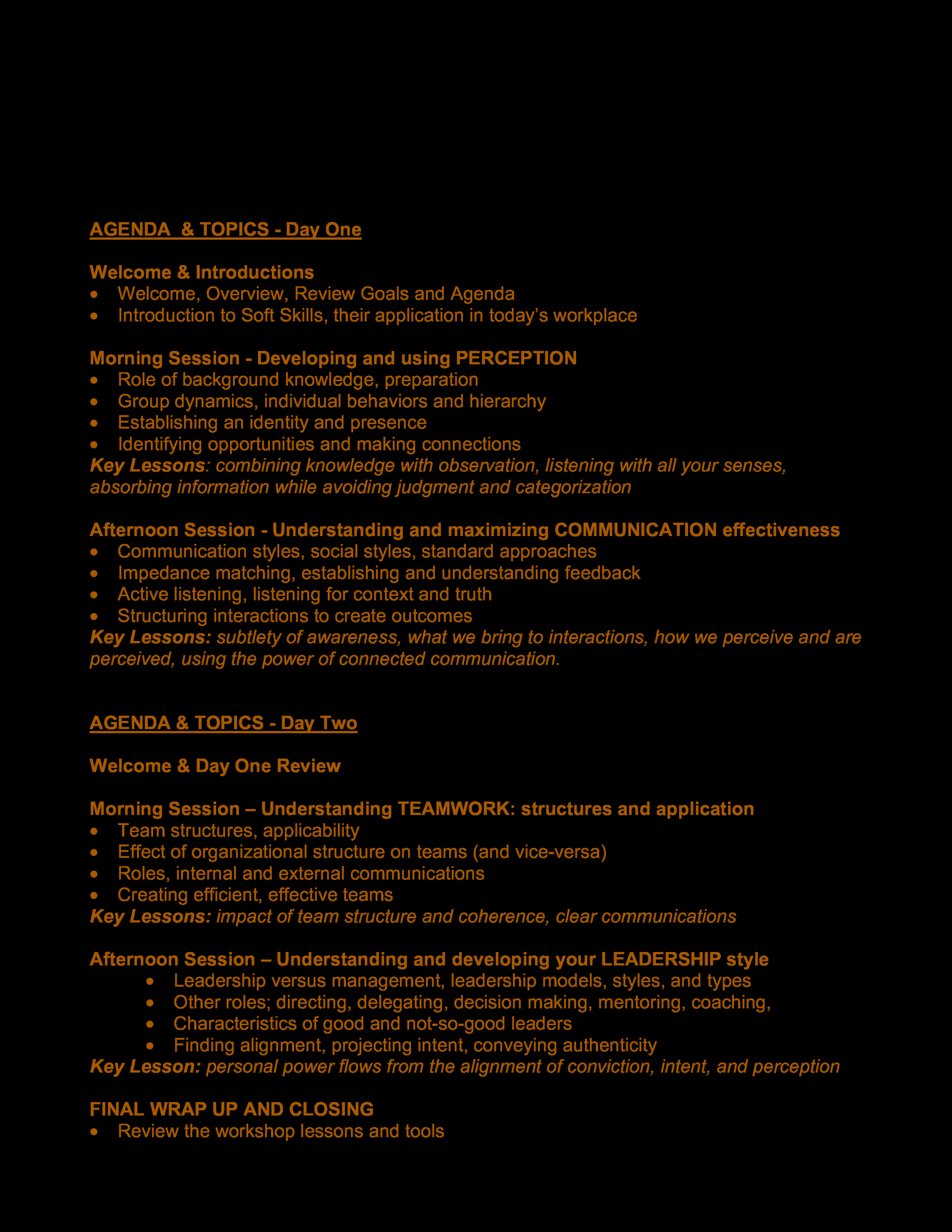 Corporate Retreat Agenda Template Invitation Template Ideas