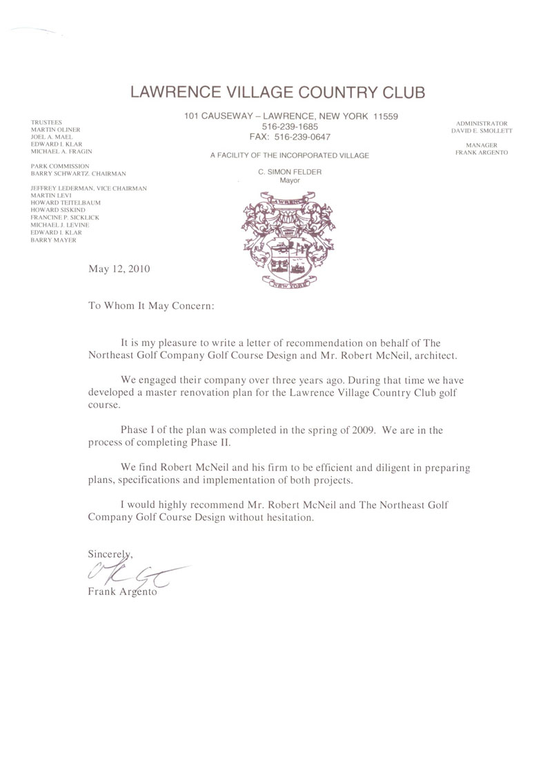 Country Club Recommendation Letter Enom pertaining to dimensions 800 X 1103