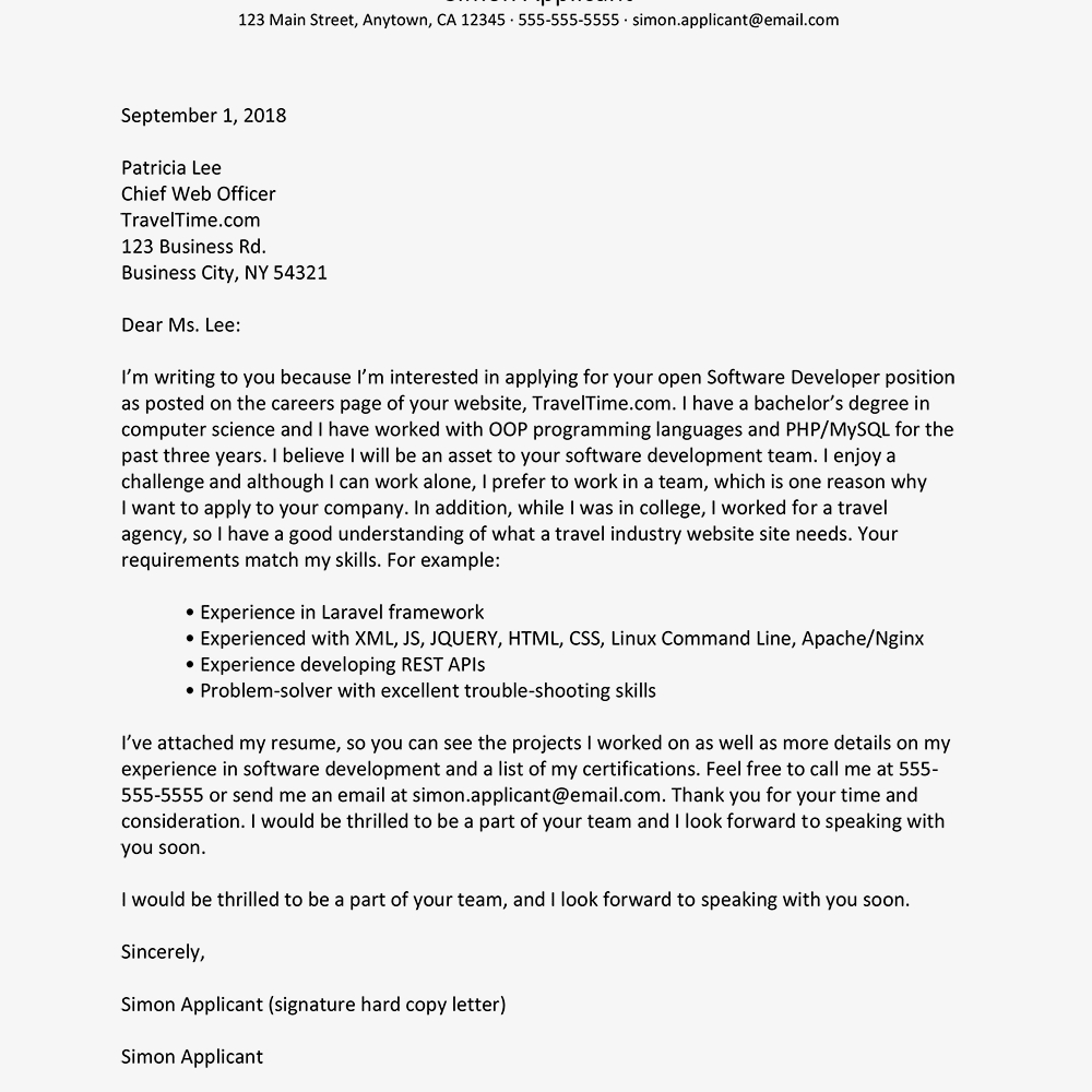 cover letter for it jobs examples