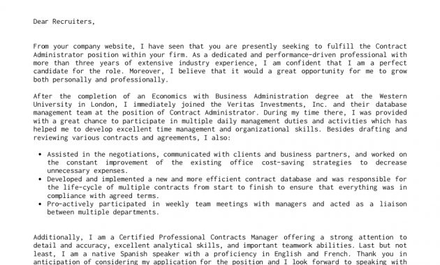 Cover Letter Examples Real People Contract Administrator in proportions 1240 X 1754