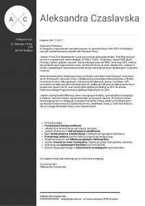 Cover Letter Examples Real People Front End Developer in size 1240 X 1754