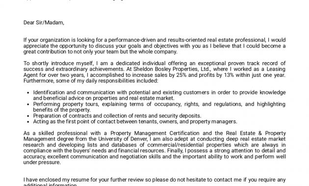 Cover Letter Examples Real People Leasing Agent Cover inside sizing 1240 X 1754