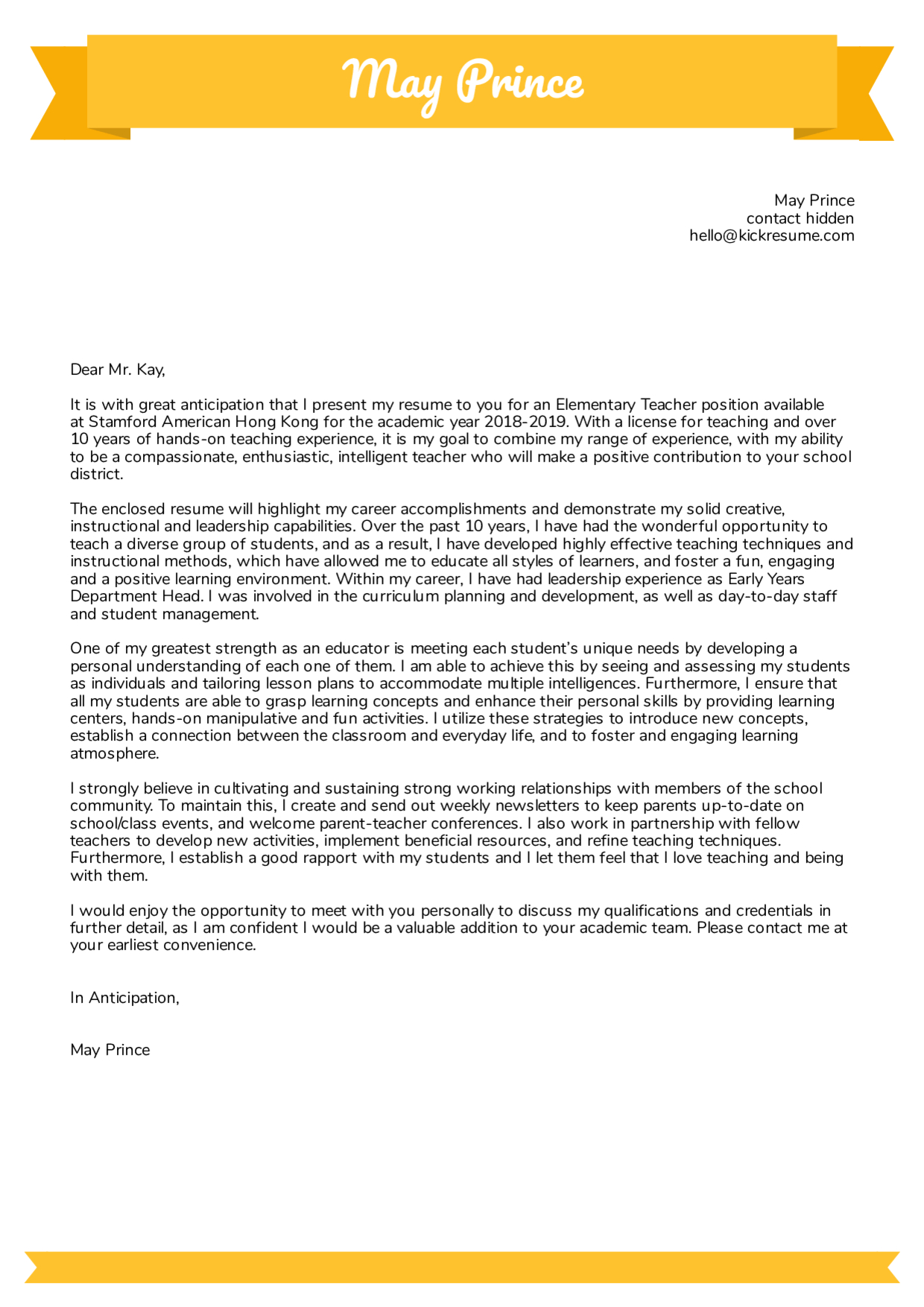 Cover Letter Examples Real People Teacher Cover Letter within proportions 1240 X 1754