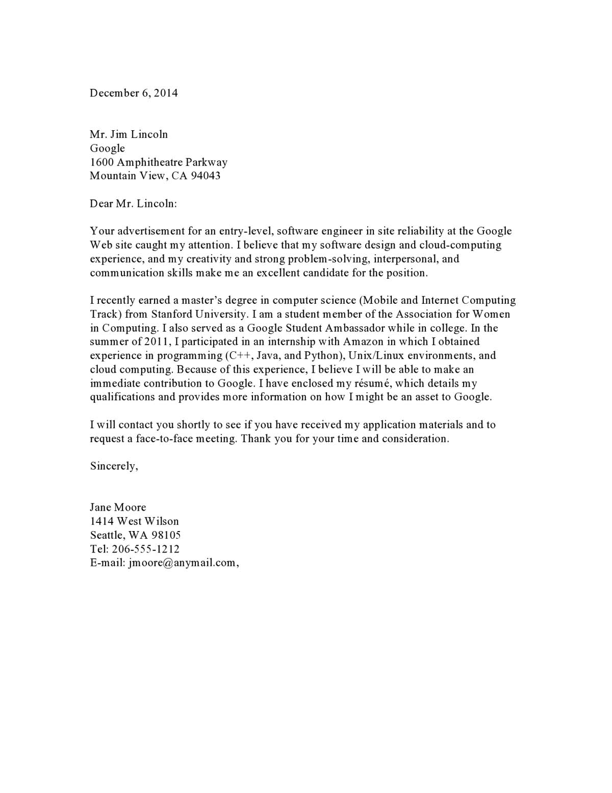 Cover Letter Examples Samples Templates Vault regarding measurements 1200 X 1553