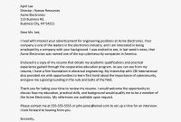 Cover Letter For Entry Level Engineer Akali pertaining to size 1000 X 1000
