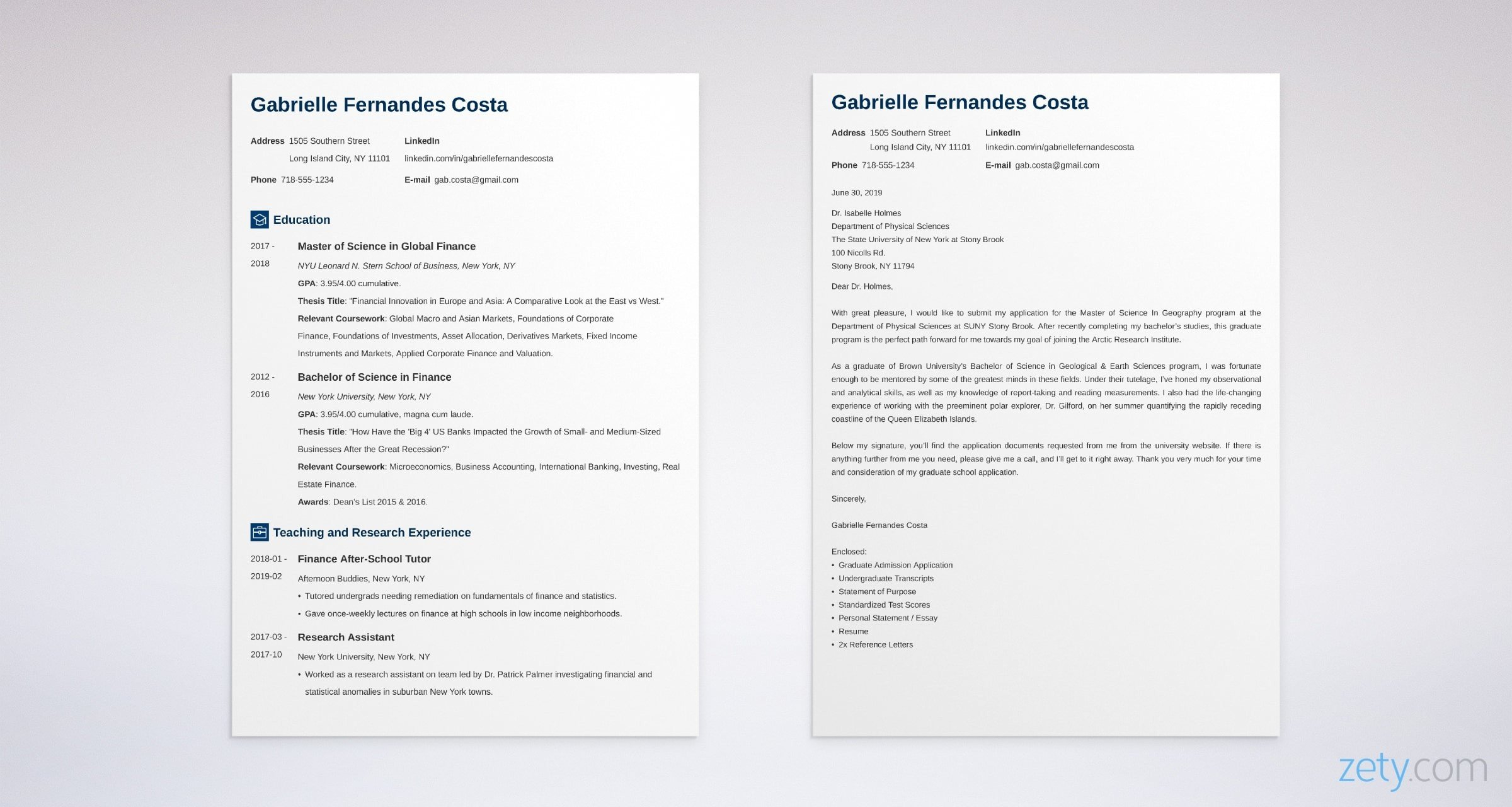 Cover Letter For Graduate School Sample For Admission with size 2400 X 1280