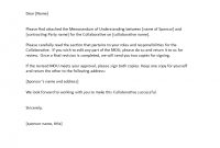 Cover Letter For Memorandum Of Understanding Mou for sizing 816 X 1056
