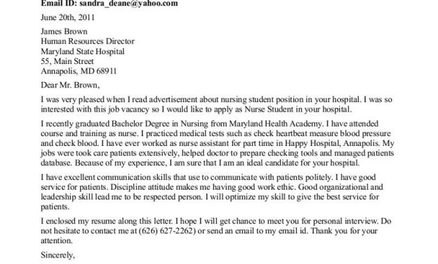 Cover Letter For Nursing Student Resumes Debandje pertaining to sizing 800 X 1036