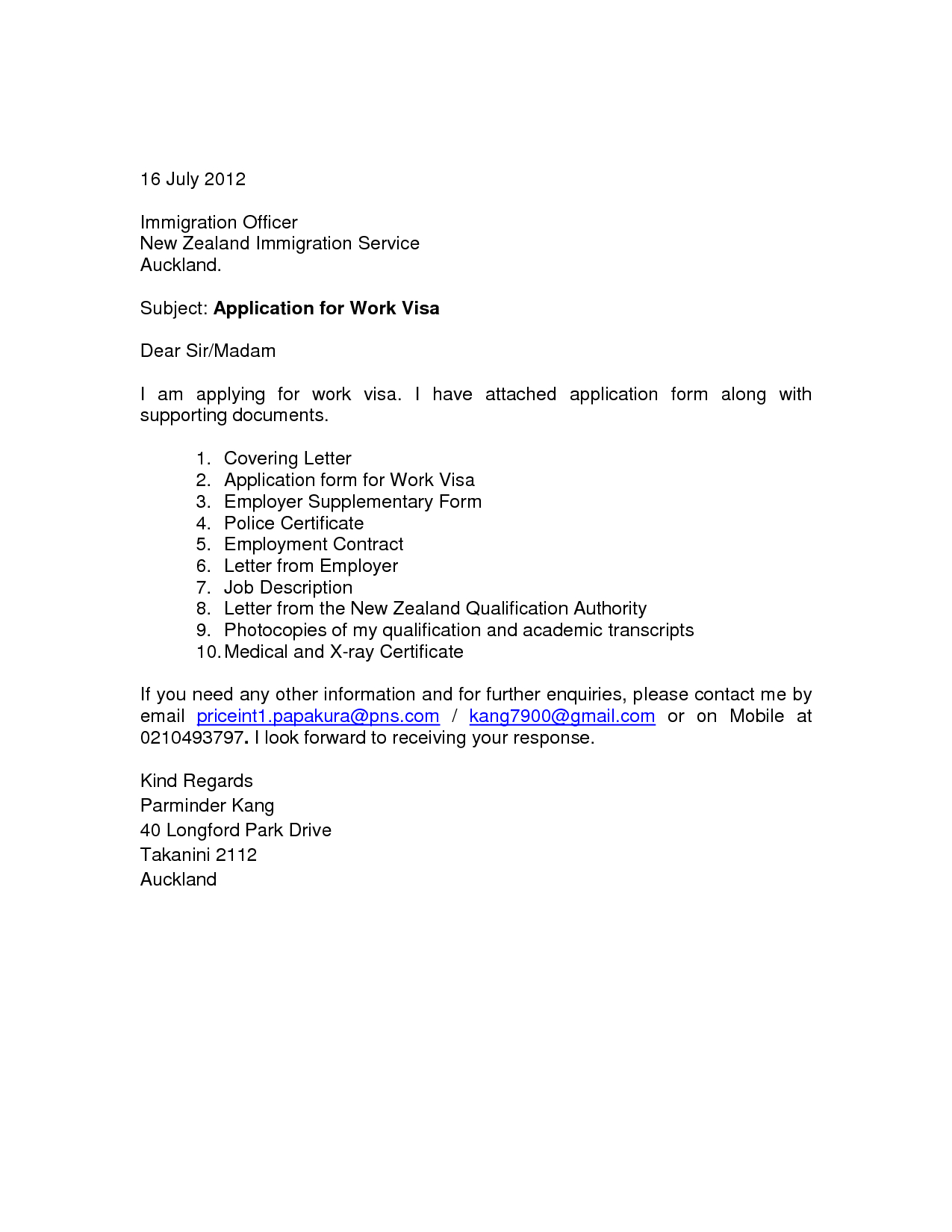 Cover Letter For Visa Application New Zealand Essay Potna pertaining to size 1275 X 1650