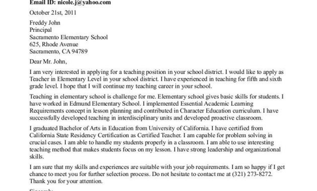 Cover Letter New Teacher Position New Teacher Talk Example with measurements 800 X 1036