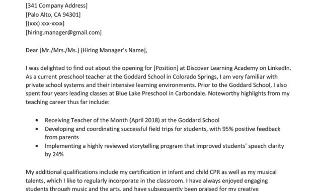 Cover Letter Preschool Teacher Debandje inside dimensions 800 X 1132