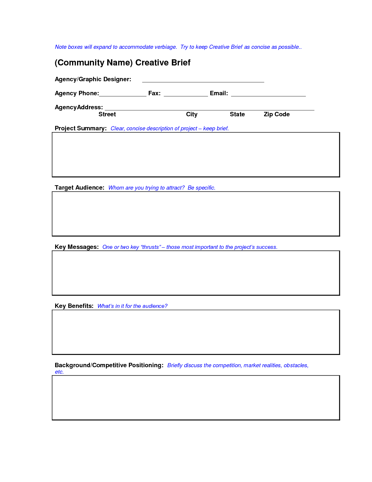 Creative Education Templates Creative Brief Template Doc with measurements 1275 X 1650