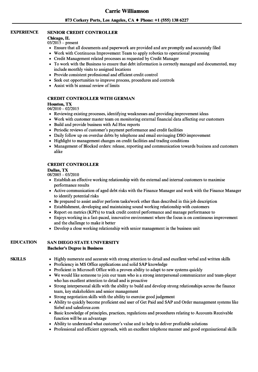 Credit Control Cv Akali in proportions 860 X 1240