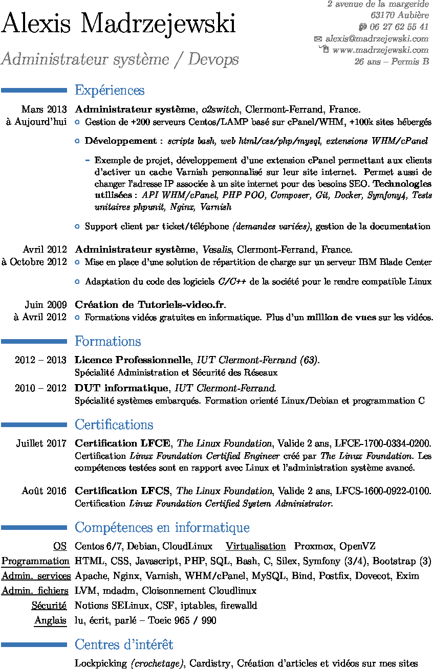 Crer Un Cv Lgant Avec Latex Et Moderncv pertaining to proportions 846 X 1308