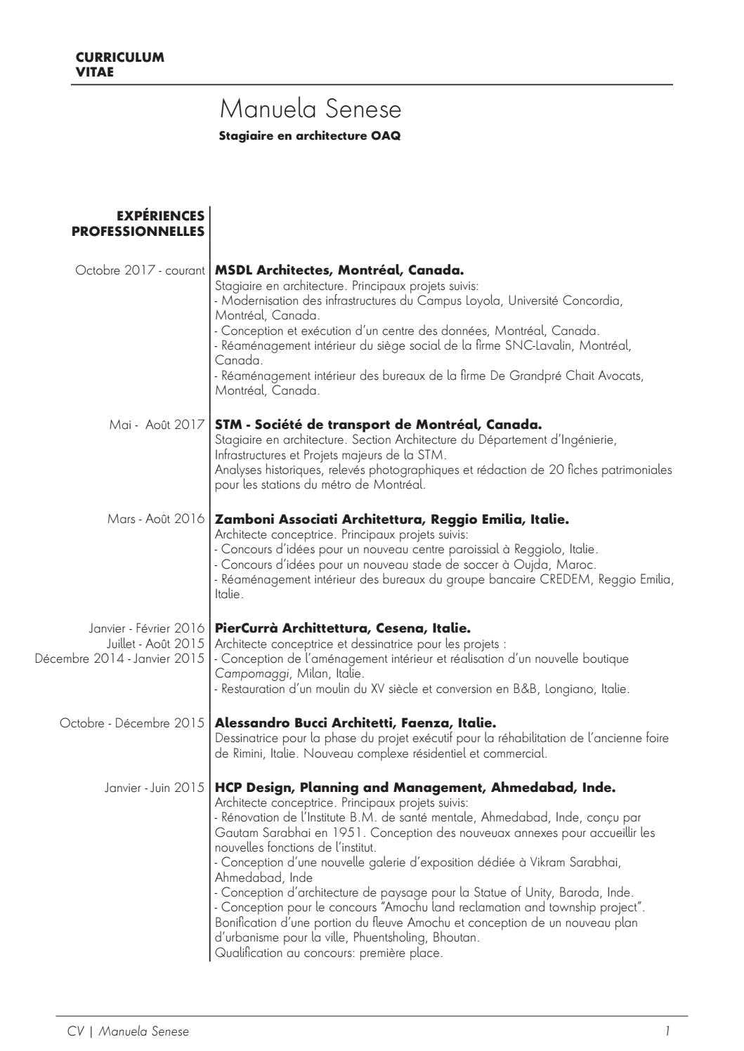 Curriculum Vitae Manuela Senese Issuu in proportions 1059 X 1497